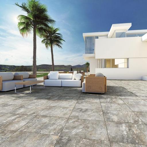 Outdoor 2cm Porcelain Tiles Urano Grigio