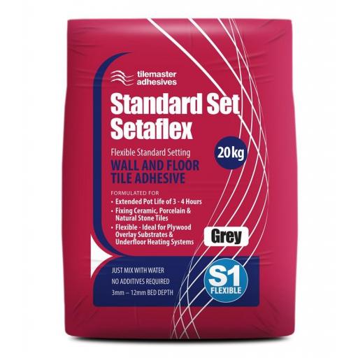 Tilemaster Standard Set Setaflex S1 Grey Tile Adhesive 20kg