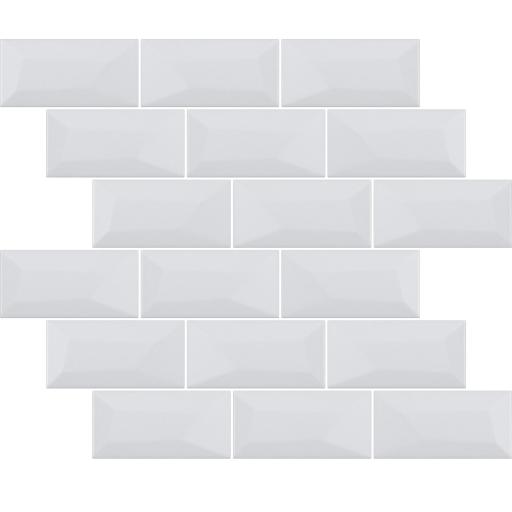 Libra Grey Brick Mosaic Tiles Sheet 30cm X 30cm