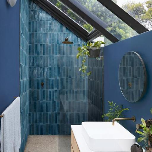 Mattone Blue Gloss Wall & Floor Tiles