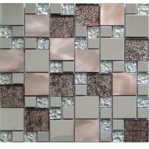 Mosaic Tiles Sheet Onyx Bronze 30 cm X 30 cm